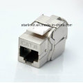 CAT6 Shielded FTP Tooless Keystone Jack with 180 Degree